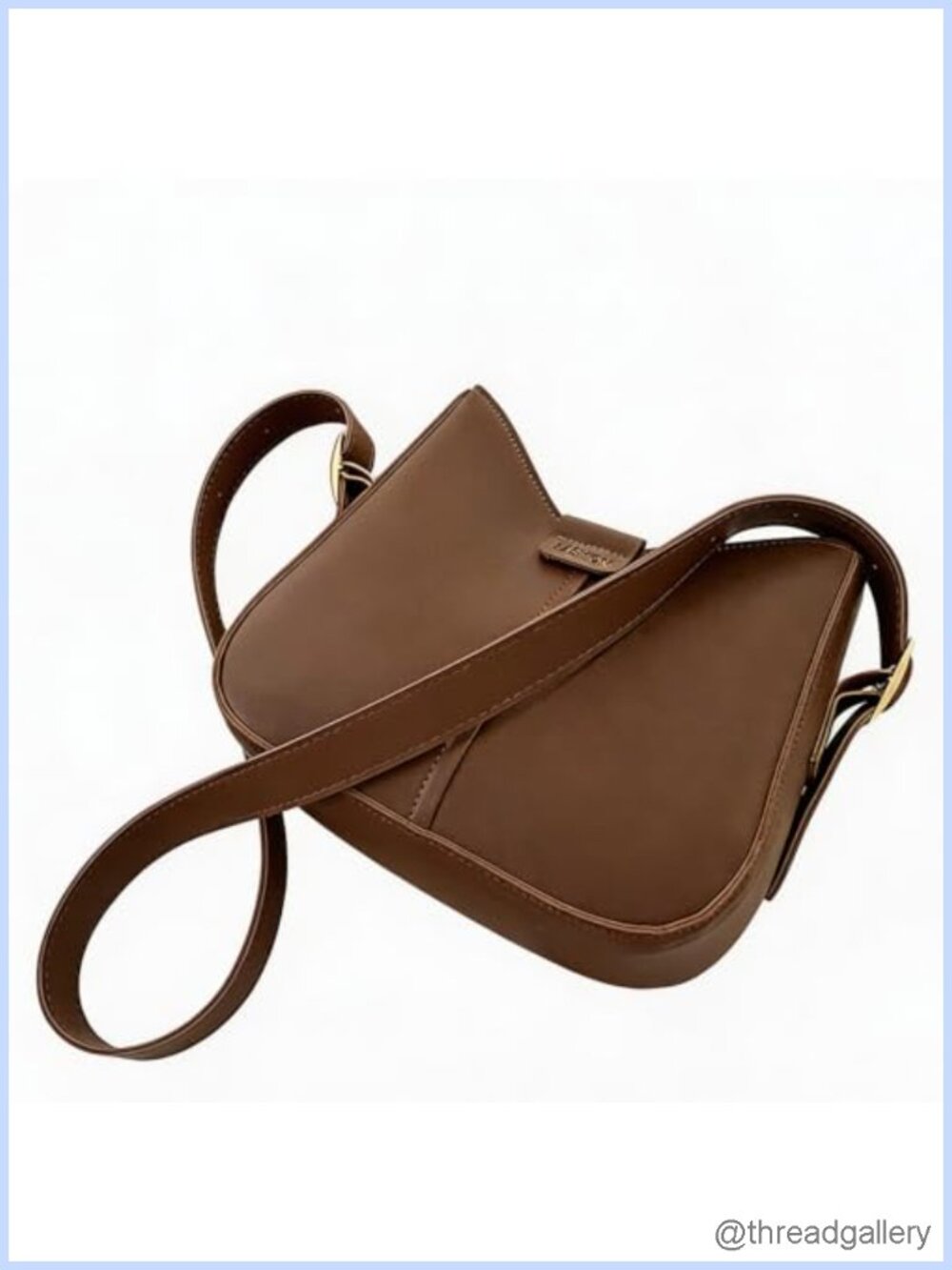 Saddle Crossbody Bag for Women Soft PU Leather Shoulder Purse Vintage